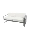 Bellevie 2-sits soffa, Storm grey, off-white dyna^Fermob Discount