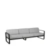 Bellevie soffa, 3-sits liquorice, flannel grey dyna^Fermob Clearance