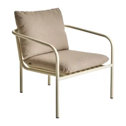 Loungemöbler·Loungefåtöljer & Utefåtöljer|Loungefåtöljer & Utefåtöljer-Brafab Bendt loungefåtölj, Teddy beige-pearl white