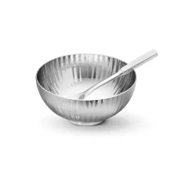 Bernadotte saltkar med sked, Rostfritt stål^Georg Jensen Best