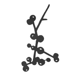 Grytunderlägg-Pluto Design Berry grytunderlägg, Svart