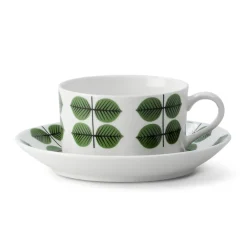 Kaffekoppar-Gustavsbergs Porslinsfabrik Berså kaffegods, kaffekopp + fat