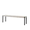 Betty TK5 bänk, black, naturflätad linnebandssits^&Tradition Outlet
