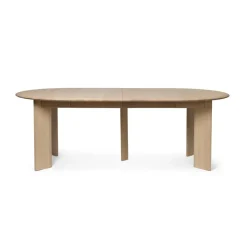 Bevel Extendable matbord, Vitoljad bok, incl. 2 st iläggsskivor^Ferm Living