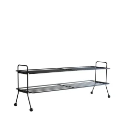 Bill Shoe Shelf L skohylla, svart^Maze New