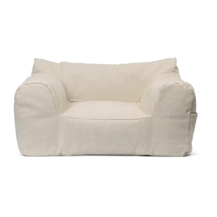 Fåtöljer & Fotpallar·Barnfåtöljer|Barnfåtöljer-Ferm Living Billow bean bag fåtölj, Off-white