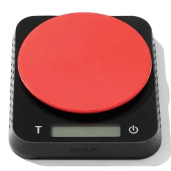 Bistro köksvåg 13x15,7 cm, Svart-röd^Bodum Sale