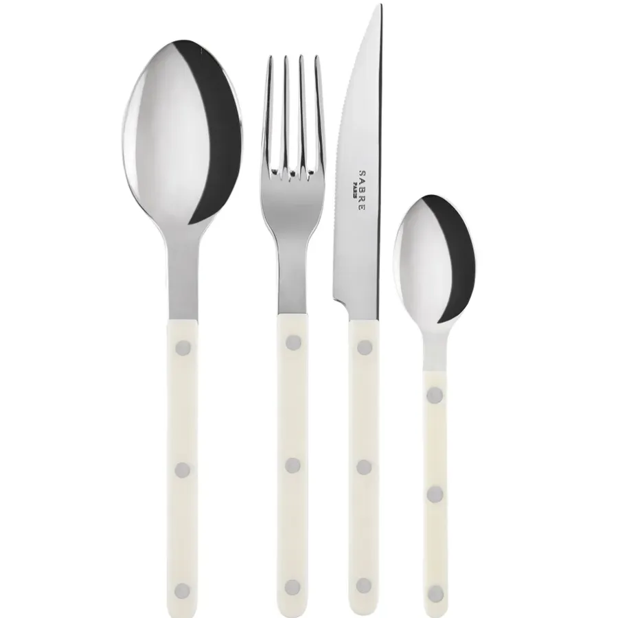 Bestickset-SABRE Paris Bistrot bestick shiny 24 delar, Ivory