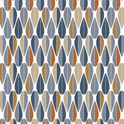 Tyger & Metervaror|Vaxdukar-Arvidssons Textil Blader vaxduk, Blå