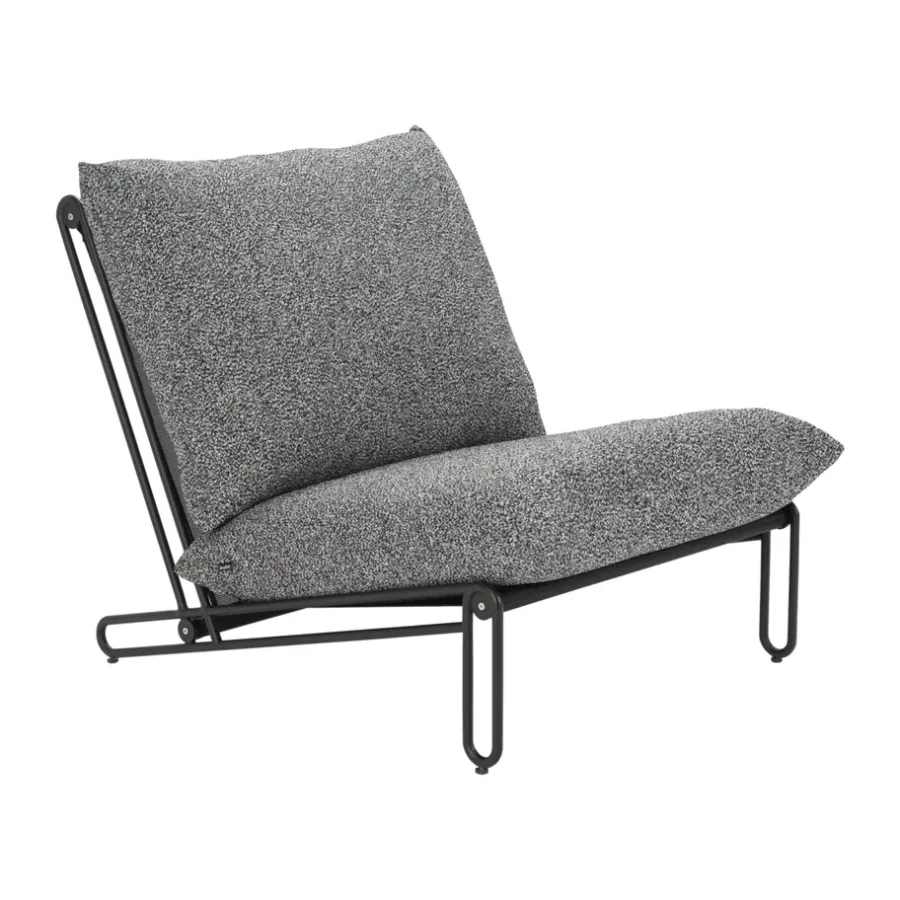 Blixt loungefåtölj, Svart-teddy ant^Brafab Outlet