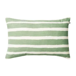 Trädgårdsdetaljer & Tillbehör|Trädgårdsdetaljer & Tillbehör·Stolsdynor & Kuddar För Utomhusbruk-Chhatwal & Jonsson Block Stripe utomhuskudde 40x60 cm, Sage-off white