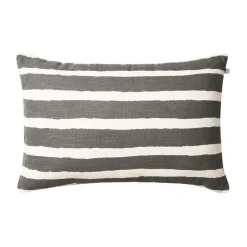 Trädgårdsdetaljer & Tillbehör|Trädgårdsdetaljer & Tillbehör·Stolsdynor & Kuddar För Utomhusbruk-Chhatwal & Jonsson Block Stripe utomhuskudde 40x60 cm, Grey-off white