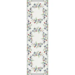 Löpare|Löpare-Ekelund Linneväveri Blomkrans bordslöpare 35x120 cm, Multi
