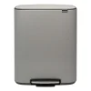 Bo pedalhink 2x30 L, Mineral concrete grey^Brabantia Sale