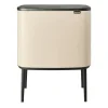Bo touch bin 11+23 liter, Soft beige^Brabantia Best