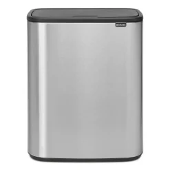 Bo touch bin 2x30 L, Mattborstat stål^Brabantia Discount