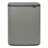 Bo touch bin 2x30 L, Mineral concrete grey^Brabantia Hot