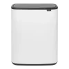 Papperskorgar-Brabantia Bo touch bin 2x30 L, Vit