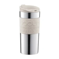 Termosmuggar-Bodum travel mug 35 cl rostfritt stål, Off white