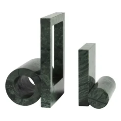 Dekorationsdetaljer-Woud Booknd bokstöd marmor, Grön