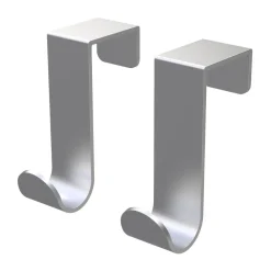 enkel J-krok 2-pack, Borstad stål^Bosign Sale