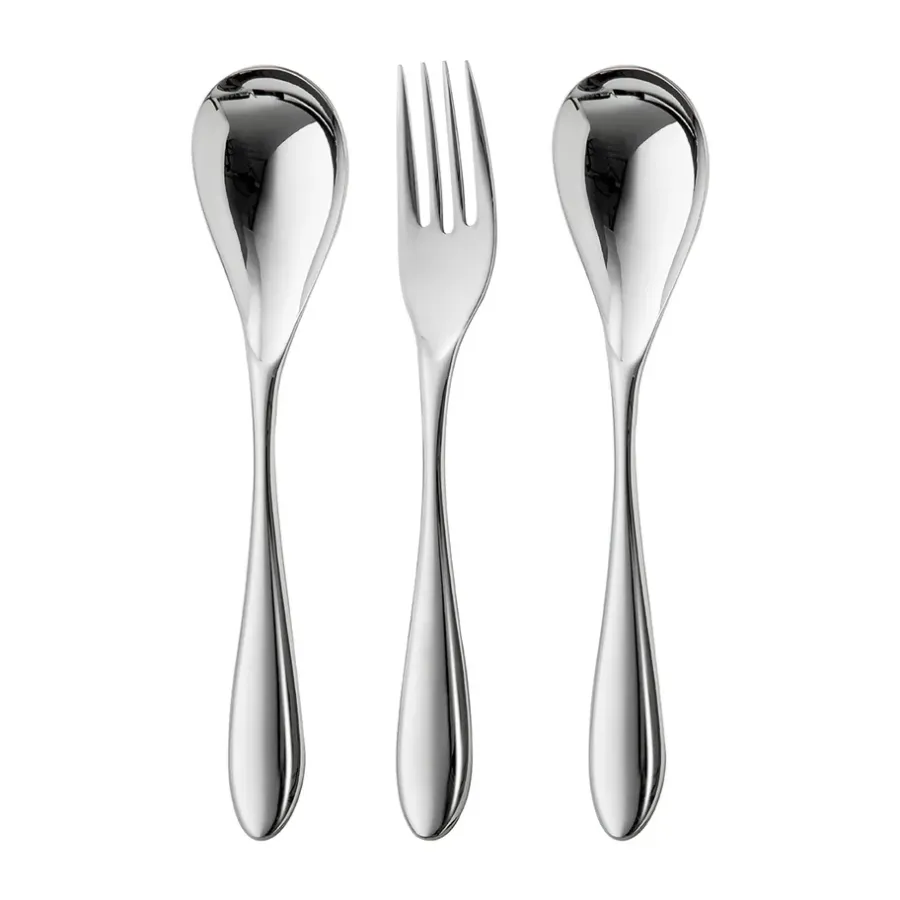 Serveringsbestick-Robert Welch Bourton Bright serveringsbestick 3 delar, Rostfritt stål