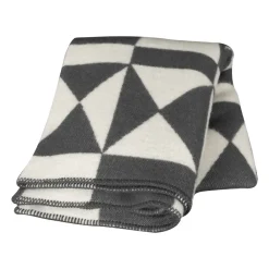 Bomullsplädar & Bomullsfiltar-Almedahls Bows ullpläd 130x170 cm, Grå