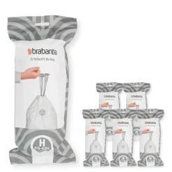 Övrigt Diskning & Städning-Brabantia PerfectFit avfallspåse 120 påsar, Modell H, 50-60 L