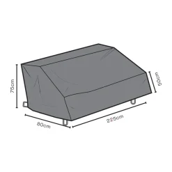 Trädgårdsdetaljer & Tillbehör-Brafab möbelskydd soffa, Svart 80 cm