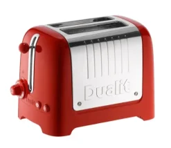 Brödrostar-Dualit Brödrost Lite 2 Skivor, Gloss blank röd