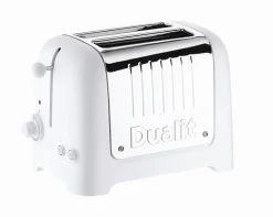 Brödrostar-Dualit Brödrost Lite 2 Skivor, Gloss blank vit