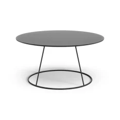 Breeze bord slät skiva Ø80 cm, Svart^Swedese