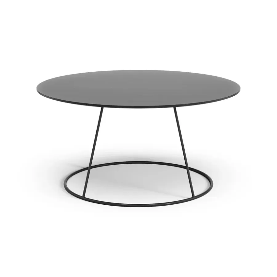 Breeze bord slät skiva Ø80 cm, Svart^Swedese