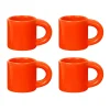 Glöggmuggar|Espressokoppar-Hem Bronto espressokopp 10 cl 4-pack, Orange