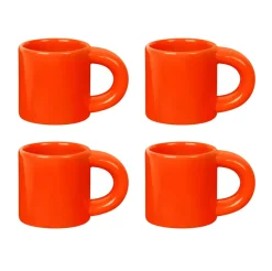 Glöggmuggar|Espressokoppar-Hem Bronto espressokopp 10 cl 4-pack, Orange