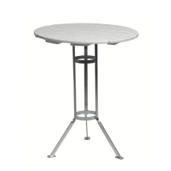 Bryggeri trefotsbord, Vit lack ek-varmförzinkad^Grythyttan Stålmöbler Sale