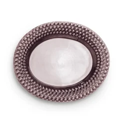 Bubbles ovalt fat 35 cm, Plommon^Mateus