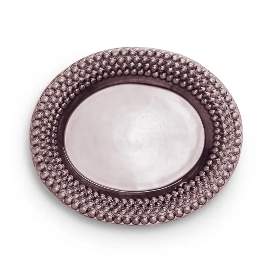 Bubbles ovalt fat 35 cm, Plommon^Mateus