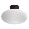 Plafonder-Belid Bullo plafond XL opalglas Ø38 cm, Oxid