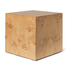 Burl Cube sidobord 40x40 cm, Natural^Ferm Living Outlet