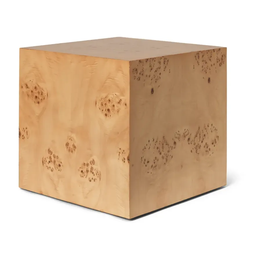 Burl Cube sidobord 40x40 cm, Natural^Ferm Living Outlet