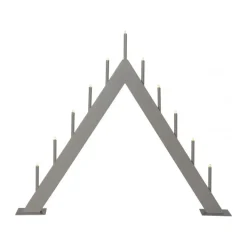 Adventsljusstakar-Star Trading Buzz ljusstake 59 cm, Grå