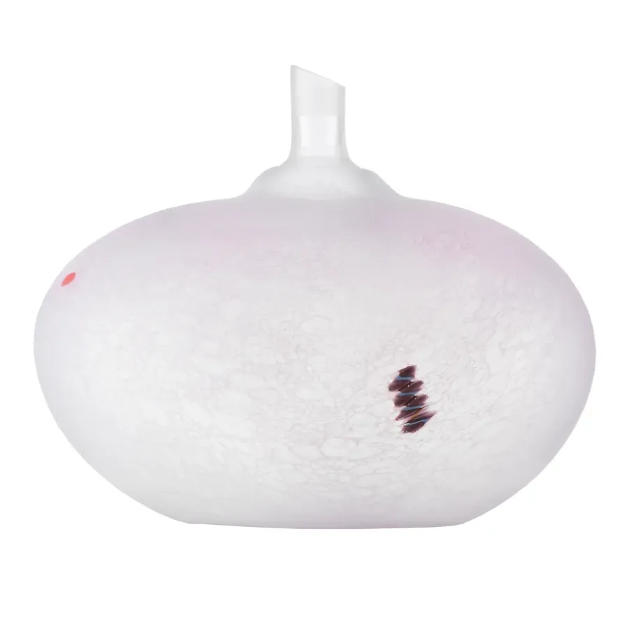 Konstglas|Skulpturer & Porslinsfigurer-Kosta Boda BV Beans AC-20, Rosa