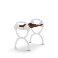 Sittmöbler·Utomhuspallar & Barstolar Utomhus|Utomhuspallar & Barstolar Utomhus-Byarums bruk Byarum pall, Furu brun lasyr, vitt stativ