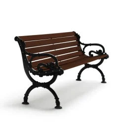 Byarum soffa, Furu brun lasyr, svart stativ, 155 cm^Byarums bruk