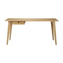 C67 Butler skrivbord, Oak nature lacquered, 60x156 cm^FDB Møbler Sale