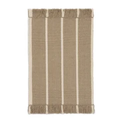 Dörrmattor-Ferm Living Calm kelim dörrmatta, Dark Sand, Off-white, 50x70 cm