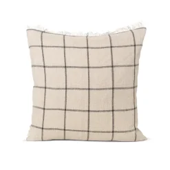 Kuddar-Ferm Living Calm kudde camel-black, 48x48 cm