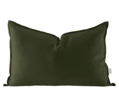 Kuddfodral-Scandi Living Calm kuddfodral linne 40x60 cm, Forest Green