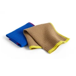 Canteen disktrasa 31x31 cm 2-pack, Blue/fuchsia-Beige/yellow^HAY Online